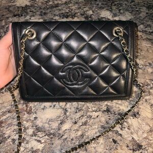 Chanel Black Quilted Crossbody Bag